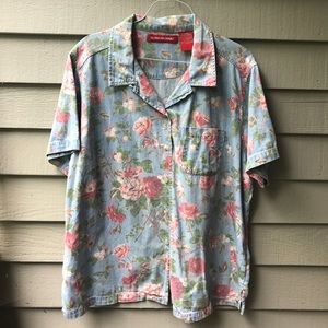 Vintage Gloria Vanderbilt floral shirt
